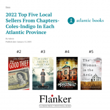 2022 top 5 selling titles in Newfoundland and Labrador from Atlantic Books Today