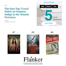 June 2023 Top 5 Local Sellers at Chapters Indigo in the Atlantic Provinces