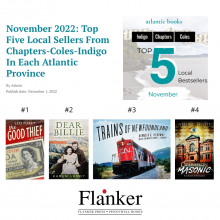 November 2022 top 5 best selling titles in Newfoundland and Labrador, from Atlantic Books Today
