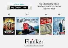 October 2022 top 5 best selling titles in Newfoundland and Labrador, from Atlantic Books Today